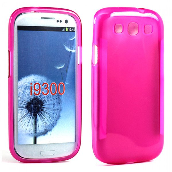 Wholesale Samsung Galaxy S3 i9300 TPU Gel Case (Hot Pink)
